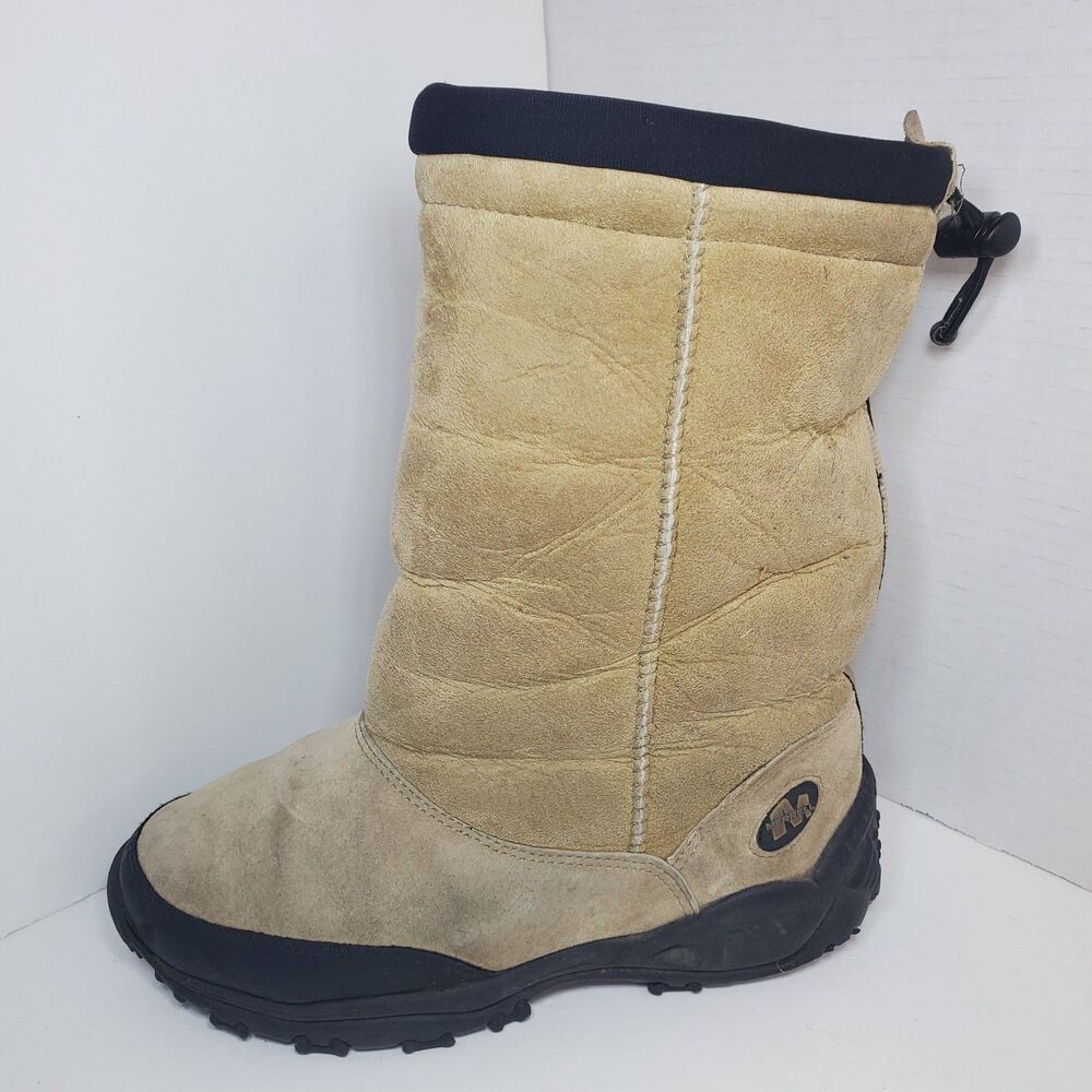 Merrell Womens Sz 7 Sheepskin Lined Slipper Boots Winter
